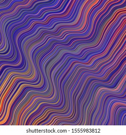 Dark Blue, Red vector background with curves. Colorful illustration in abstract style with bent lines. Pattern for booklets, leaflets.