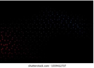 Dark Blue, Red vector background with abstract forms. Decorative design in abstract style with random forms. Background for a cell phone.