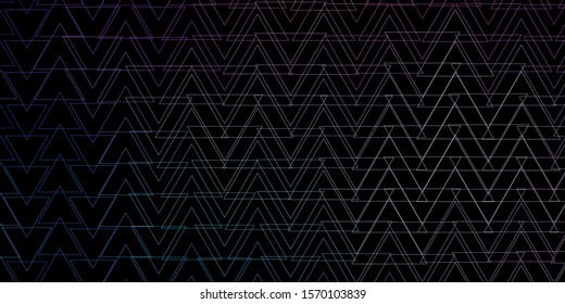Dark Blue, Red vector background with polygonal style. Modern abstract illustration with colorful triangles. Pattern for booklets, leaflets