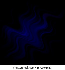 Dark Blue, Red vector background with wry lines. Bright illustration with gradient circular arcs. Best design for your ad, poster, banner.