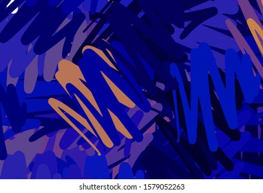Dark Blue, Red vector background with stright stripes. Colorful shining illustration with lines on abstract template. Smart design for your business advert.
