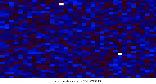 Dark Blue, Red vector background with rectangles. New abstract illustration with rectangular shapes. Pattern for websites, landing pages.