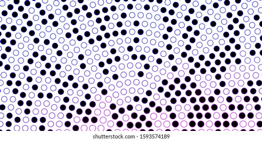 Dark Blue, Red vector background with circles. Glitter abstract illustration with colorful drops. Design for posters, banners.