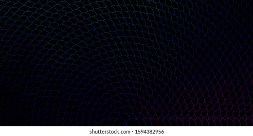 Dark Blue, Red vector background with bubbles. Abstract colorful disks on simple gradient background. New template for a brand book.
