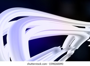 Dark Blue, Red vector background with curved lines. An elegant bright illustration with gradient. Brand new design for your ads, poster, banner.