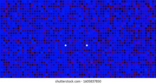 Dark Blue, Red vector background with spots. Modern abstract illustration with colorful circle shapes. Pattern for business ads.