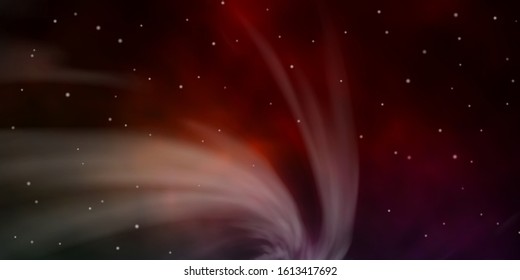 Dark Blue, Red vector background with colorful stars. Blur decorative design in simple style with stars. Design for your business promotion.