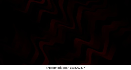 Dark Blue, Red vector background with bent lines. Abstract illustration with gradient bows. Pattern for business booklets, leaflets