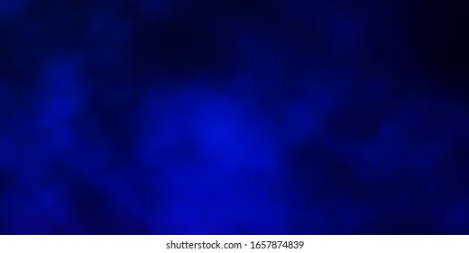Dark Blue, Red vector background with clouds. Gradient illustration with colorful sky, clouds. Pattern for your commercials.