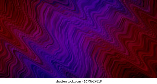 Dark Blue, Red vector background with bows. Abstract illustration with bandy gradient lines. Template for cellphones.