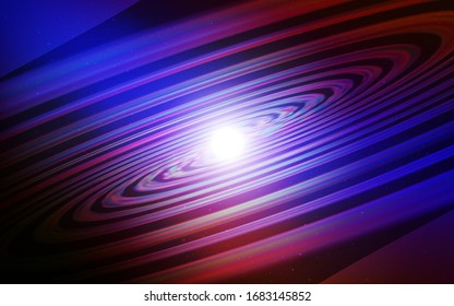 Dark Blue, Red vector background with astronomical stars. Shining illustration with sky stars on abstract template. Template for cosmic backgrounds.