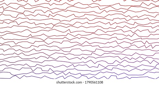 Dark Blue, Red vector background with curves. Abstract gradient illustration with wry lines. Pattern for websites, landing pages.
