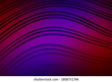 Dark Blue, Red vector background with lines. Creative illustration in halftone style with gradient. Elegant pattern for a brand book.