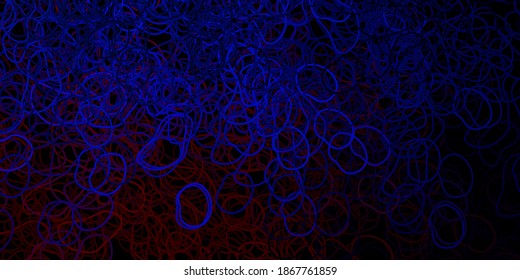 Dark blue, red vector background with random forms. Simple design in abstract style with gradient forms. Background for cell phones.