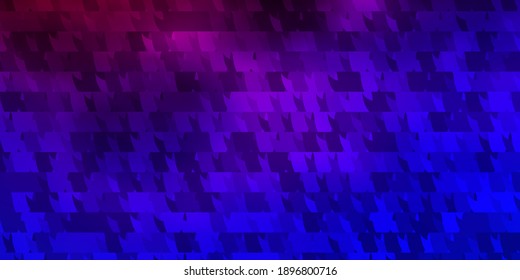 Dark Blue, Red vector background with polygonal style. Glitter abstract illustration with triangular shapes. Pattern for websites.