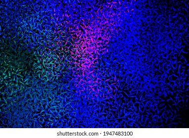 Dark Blue, Red vector background with stright stripes. Lines on blurred abstract background with gradient. Best design for your ad, poster, banner.