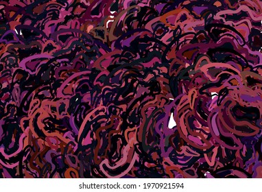 Dark Blue, Red vector background with bent lines. An elegant bright illustration with gradient lines. New composition for your brand book.