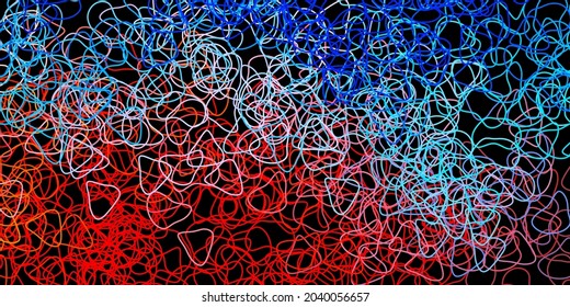 Dark blue, red vector background with random forms. Modern abstract illustration with gradient random forms. Simple illustration for your web site.