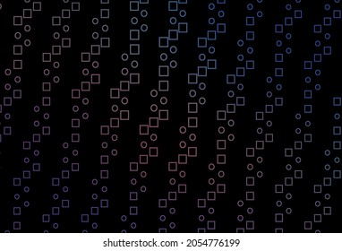 Azul oscuro, fondo vectorial rojo con rectángulos. Ilustración abstracta moderna con rectángulos coloridos. Patrón para sitios web, páginas de inicio.