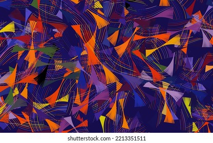 Dark Blue, Red vector background with lines.