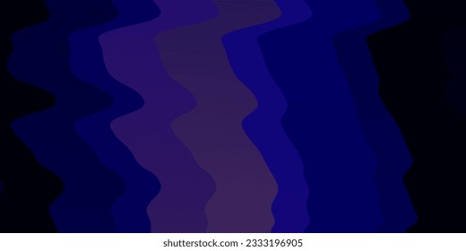 Dark Blue, Red vector background with bent lines. Colorful abstract illustration with gradient curves. Template for cellphones.