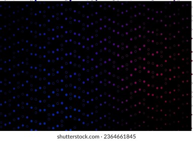 Dark Blue, Red vector background with bubbles. Blurred bubbles on abstract background with colorful gradient. Pattern for beautiful websites.