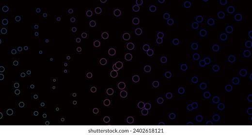 Dark Blue, Red vector background with spots. Colorful illustration with gradient dots in nature style. New template for a brand book.