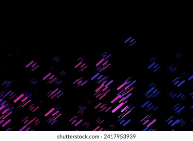 Dark Blue, Red vector background with straight lines. Shining colored illustration with narrow lines. Best design for your ad, poster, banner.