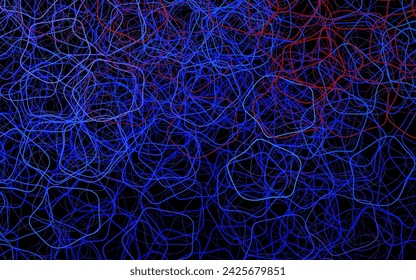 Dark Blue, Red vector background with abstract shapes. Modern abstract illustration with colorful random forms. Modern design for your business card.