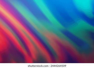 Dark Blue, Red vector background with bent ribbons. Geometric illustration in marble style with gradient.  The elegant pattern for brand book.