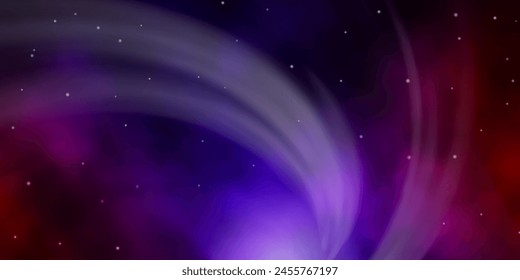 Dark Blue, Red vector background with colorful stars. Colorful illustration with abstract gradient stars. Pattern for wrapping gifts.