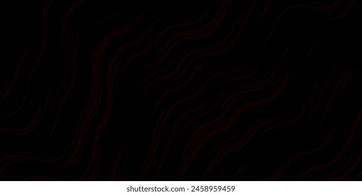 Azul oscuro, fondo de Vector rojo con líneas curvas. Muestra brillante con líneas dobladas coloridas, Formas. Diseño inteligente para tus promociones.