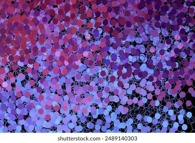 Dark Blue, Red vector background with bubbles. Abstract illustration with colored bubbles in nature style. New template for your brand book.