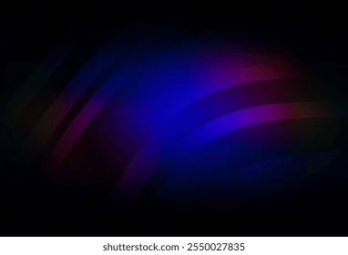 Dark Blue, Red vector background with curved lines. A shining illustration, which consists of curved lines. Elegant pattern for a brand book.