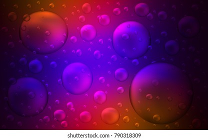 Dark Blue, Red vector background with dots. Blurred decorative design in abstract style with bubbles. The pattern can be used for aqua ad, booklets.