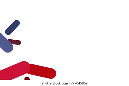 Dark Blue, Red vector background with straight lines. Capsules on blurred abstract background with gradient. Best design for your ad, poster, banner.