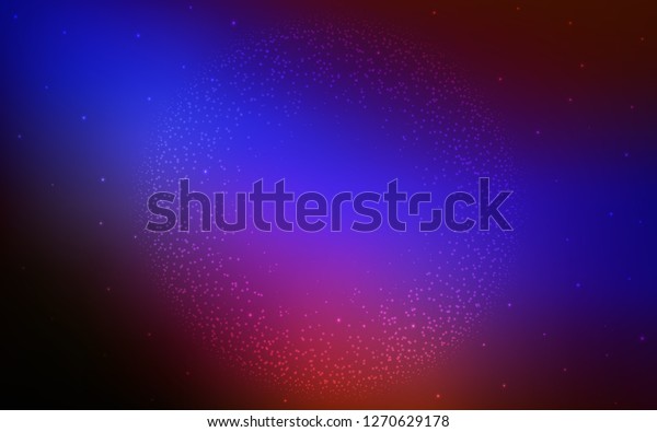 Dark Blue Red Vector Background Galaxy Stock Vector Royalty Free 1270629178