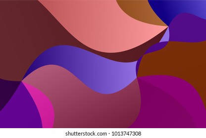 Dark Blue, Red vector bandy template. A sample with blurred shapes. The elegant pattern can be used as part of a brand book.