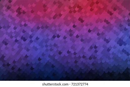 Dark Blue, Red vector bandy pattern. A sample with curved shapes. The pattern of curved lines for your business design.