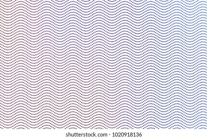 Dark Blue, Red vector banner with circles, spheres. Abstract spots. Background of Art bubbles in halftone style with colored gradient.