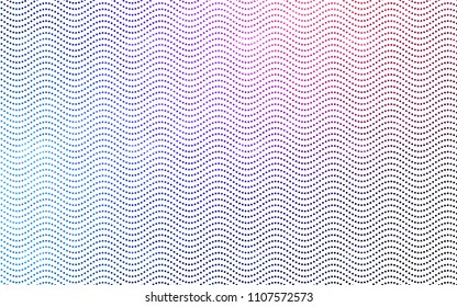 Dark Blue, Red vector red banner with set of circles, dots. Donuts Background. Creative Design Template. Technological halftone illustration.