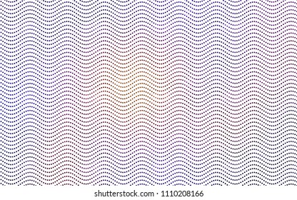 Dark Blue, Red vector banner with circles, spheres. Abstract spots. Background of Art bubbles in halftone style with colored gradient.