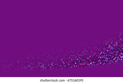 Dark Blue, Red vector red banner with set of circles, dots. Donuts Background. Creative Design Template. Technological halftone illustration.