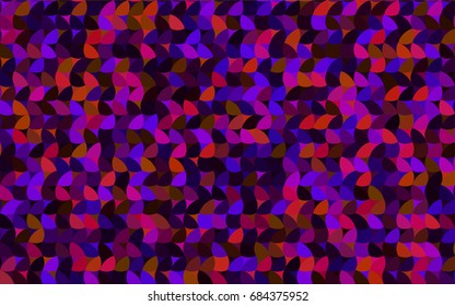 Dark Blue, Red vector banner with circles, spheres. Abstract spots. Background of Art bubbles in halftone style with colored gradient.