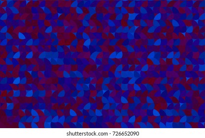 Dark Blue, Red vector red banner with set of circles, dots. Donuts Background. Creative Design Template. Technological halftone illustration.