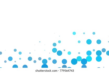 Dark Blue, Red vector red banner with set of circles, dots. Donuts Background. Creative Design Template. Technological halftone illustration.