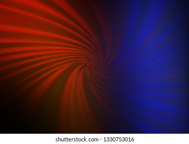 Dark Blue, Red vector blur pattern. A vague abstract illustration with gradient. The blurred design can be used for your web site.