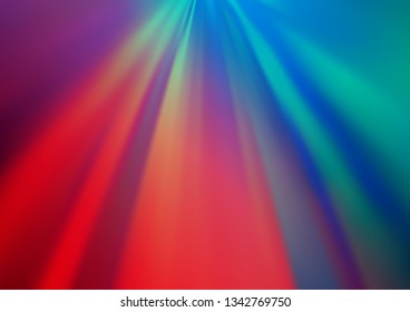 Dark Blue, Red vector blur pattern. Glitter abstract illustration with an elegant design. The background for your creative designs.