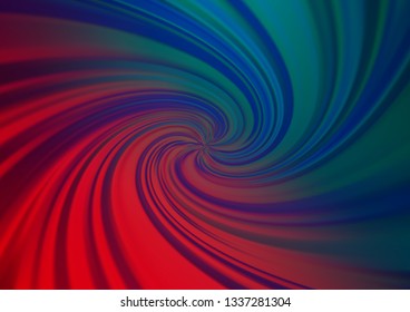 Dark Blue, Red vector blurred and colored background. A completely new color illustration in a bokeh style. A completely new template for your design.