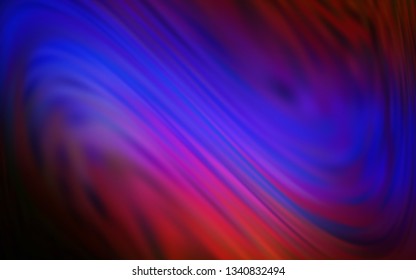 Dark Blue, Red vector blurred shine abstract background. A completely new colored illustration in blur style. New style for your business design.